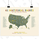 America’s National Parks Poster: $25